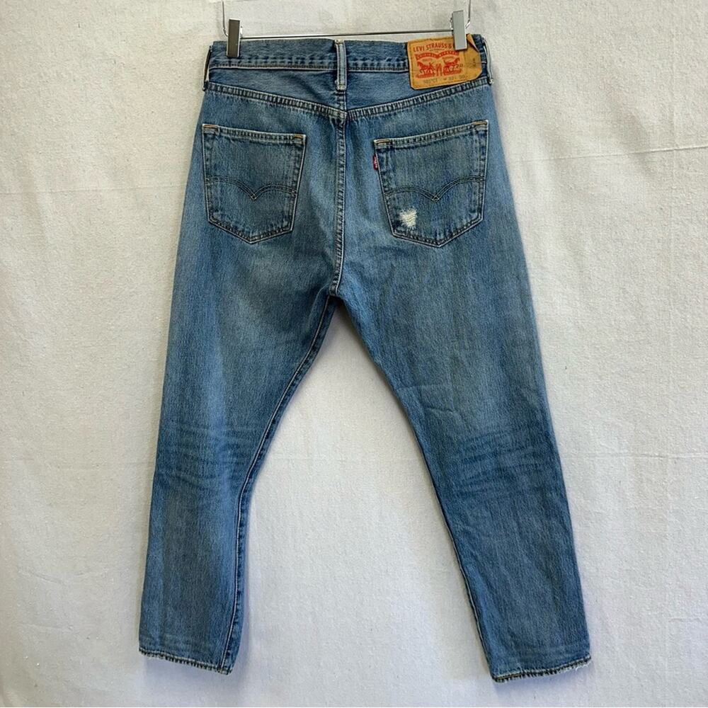 Levi's 501 custom hand painted cartoon graffiti high waist jeans size 32x30 - Picture 14 of 16